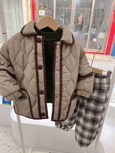 秋冬季韩版男童女童儿童加厚加棉APN品牌外套棉袄棉服潮特价包邮