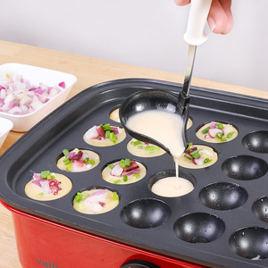 日本ECHO尖嘴勺小丸子工具歪嘴勺防烫料理工具煎饼果烙饼子容器勺