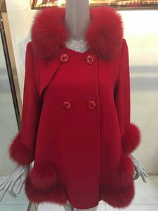 【我叫Dabria】S.Y.LUCHEE璐琪女装YWS58633羊绒大衣100%特价促销