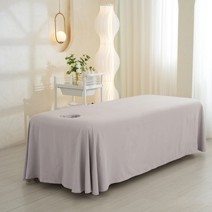 美容院单床罩一片式按摩床单带洞推拿理疗专用铺床巾隔脏亲肤四季