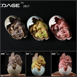 正品现货 香港EDAGE 伊甸纪 三角龙宝宝 恐龙蛋孵化 摆件模型