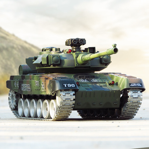 俄罗斯T90儿童仿真电动遥控坦克可发射合金坦克男孩玩具车