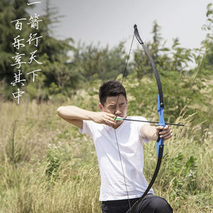 弓箭成年人左右手通用传统美猎射箭运动套装射击碳纤维弓片箭弓