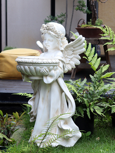 欧式庭院装饰天使爱丽斯大花园别墅客厅树脂户外落地造景布置摆件
