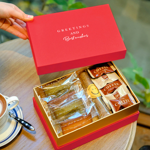 节日糯米船曲奇饼干糖果奶枣牛轧糖蛋糕礼盒包装盒高档礼品硬盒