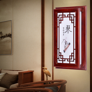 中式壁灯led实木客厅卧室走廊玄关灯具大气古典中国风灯饰