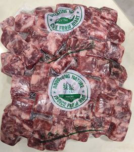 绿泰牛肉粒1Kg包装雪花牛肉进口澳洲和牛红烧炖煮切块肉烧烤食品