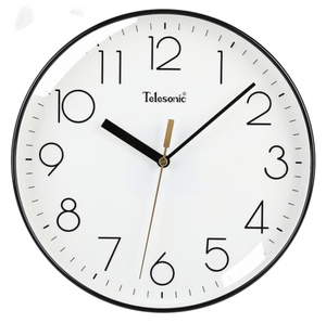 TELESONIC/天王星现代简约钟表家用客厅静音挂钟时尚北欧装饰时钟