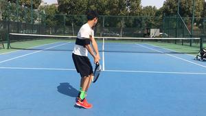 网球小引拍训练器 减小挥拍轨迹练习器 纠正动作教练指导辅助器材