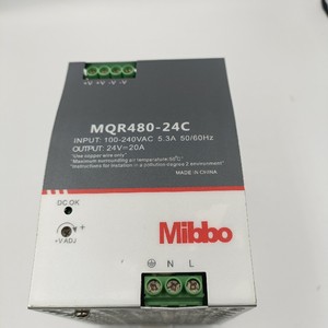 米博midbo导轨式开关电源MQR480-24C输入100-240V输出DC24v20A