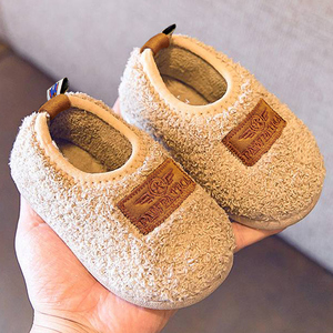 宝宝棉拖鞋包跟幼儿儿童毛拖男童女童防滑室内居家棉鞋冬季天婴儿