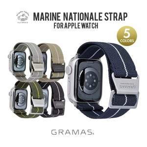 日本GRAMAS适用于尼龙海军帆布iwatch9applewatch8/SEUltra腕表带