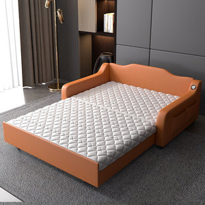 沙发床可折叠客厅小户型简易多功能新款科技布推拉式两用双人沙发