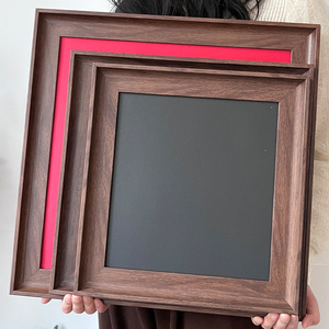 相框手工DIY复古相框干花压花植物标本树脂实木画框挂墙摆台摆件