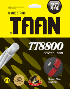 泰昂TAAN网球线TT8800 螺旋聚酯硬线 旋转控制耐打网球拍线单条