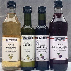 Beaufor Vinegar De Vin Blanc法国蒲福白 红葡萄酒醋陈酿香醋