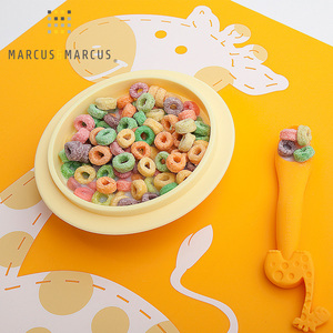 加拿大MARCUS硅胶折叠碗 儿童餐具外出就餐碗便携防摔宝宝餐具