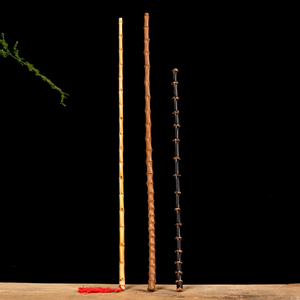 竹鞭教鞭戒尺家用竹根条天然紫竹鞭把玩收藏手工调直教棒棍实心竹
