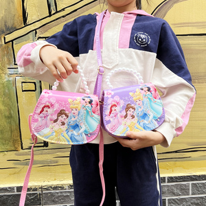 春季新款幼儿园儿童可爱卡通精致时尚公主女童手拎斜挎KT猫包包