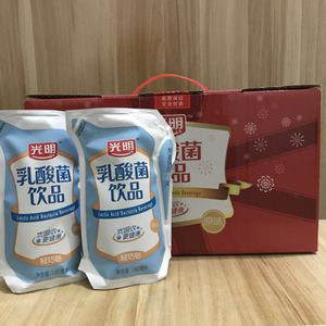 光明乳酸菌饮品轻巧包180ml*12袋装儿童乳酸菌饮料早餐奶整箱包邮