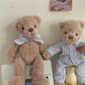 ins睡衣熊绅士安抚公仔玩偶儿童女生礼物床上毛绒玩具领结泰迪
