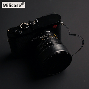 Milicase 徕卡Q typ116 QP相机leica Q2镜头盖皮套保护盖防丢绳盖