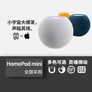 Apple/苹果 HomePod mini 智能音箱家庭迷你wifi无线蓝牙语音控制