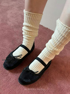 reMARCA长筒袜女韩国代购膝下小腿袜网红潮流堆堆袜搭配外穿袜子