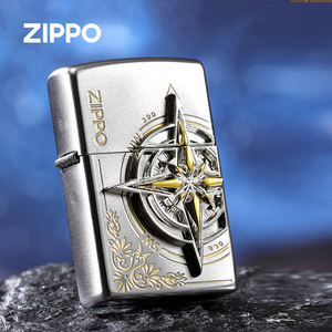 zippo打火机正版 芝宝官方正品贴章爱情的指南针送男友情人节礼物