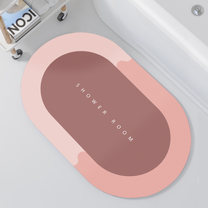 硅藻泥软垫地垫吸水脚垫浴室防滑速干厕所门口地毯卫浴门垫可裁剪