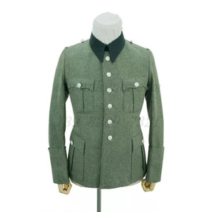 HEER 1941年法式翻袖款立领四口袋收腰夹克外套上衣工装马裤毛呢