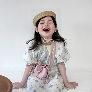 Katy Kitty韩版女童包包夏季洋气公主水桶包美爆女孩可爱斜挎包潮