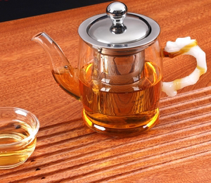 玉兰香耐热玻璃茶壶套装泡花茶壶加厚茶具带过滤煮茶泡茶器紫砂壶
