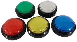 凸面球型 60MM带灯带微动按鍵 自复位按钮开关 开关按钮