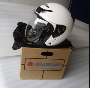 适用轻骑铃木头盔 镜片摩托车配件极客飒GSX155男女安全帽大半盔