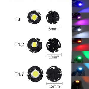 汽车T5小直插泡LED仪表盘灯空调灯T3T4.2T4.7排档位灯烟灰缸灯泡