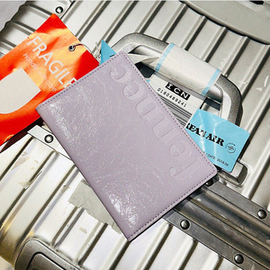 韩国新款fennec旅行护照夹牛皮证件保护套个性多巴胺过关卡套包