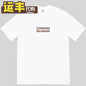 Supreme 22SS  Box Logo Tee 联名款bogo印花圆领男女短袖情侣T恤