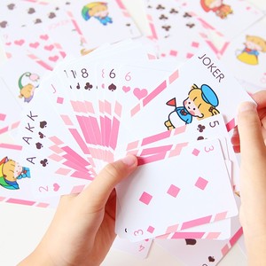 可爱创意学生扑克牌卡通少女个性益智趣味斗地主休闲聚会纸牌游戏