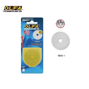 日本OLFA爱利华RB45-1裁布 皮革切割刀手柄滚轮刀配刀片45MM直径