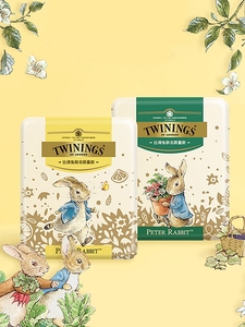 收纳铁盒彼得兔联名 twinings川宁 可爱卡通茶盒罐送礼伴手礼婚礼