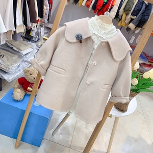 双面羊绒大衣女宝宝周岁服外套舒适保暖大气洋气上档次十足洋气