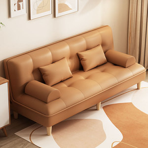 沙发客厅小户型2024新款出租房双人布艺沙发卧室可折叠两用沙发床