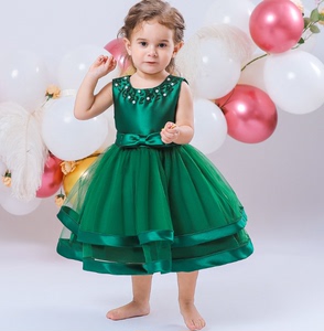 婴幼童礼服蓬蓬蛋糕裙kids dress跨境亚马逊新款女宝宝周岁公主裙