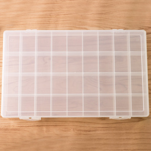 软盖大格颜料盒48格36格24格美术硬盖透明水粉水彩调色盒大容量