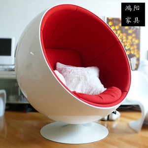 北欧经典设计师太空创意时尚家具泡泡单人沙发鸡蛋大圆球儿童椅子