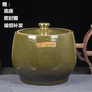 景德镇陶瓷米缸米桶5 10斤20斤30斤家用陶瓷缸储物罐防潮防虫带盖