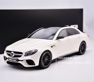 原厂GT SPIRIT代工 1:18 奔驰AMG E63S 4MATIC 珍宝白 汽车模型