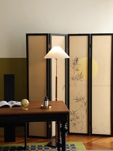 现代新中式禅意竹子折叠屏风隔断装饰客餐厅卧室玄关入户实木折屏
