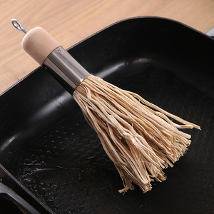 锅刷实木长柄天然竹根刷 清洗刷厨房用具不沾油锅洗锅碗神器尘刷